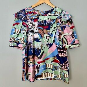 See By Chloe silk Multicolor Patterned Blouse